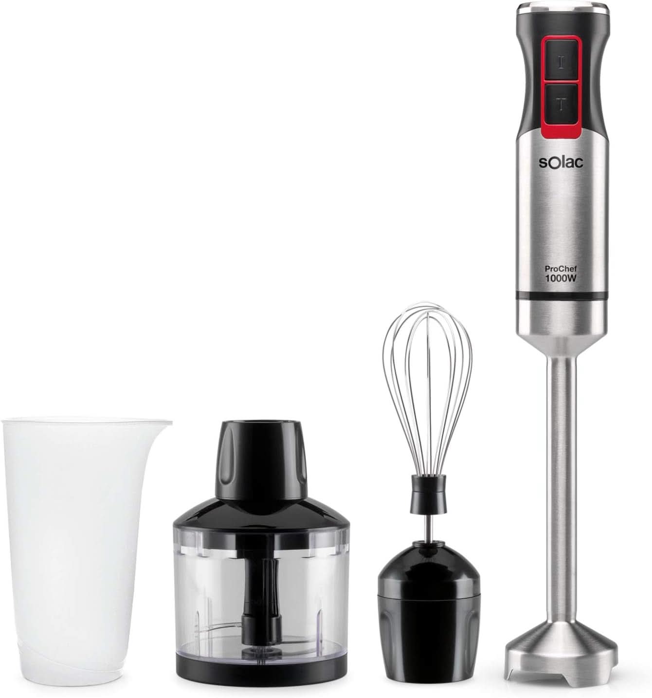 Robot da cucina Pro Chef 1000, W, Cucina Edelstahl Naty Shop 1000W | 3 Accessori