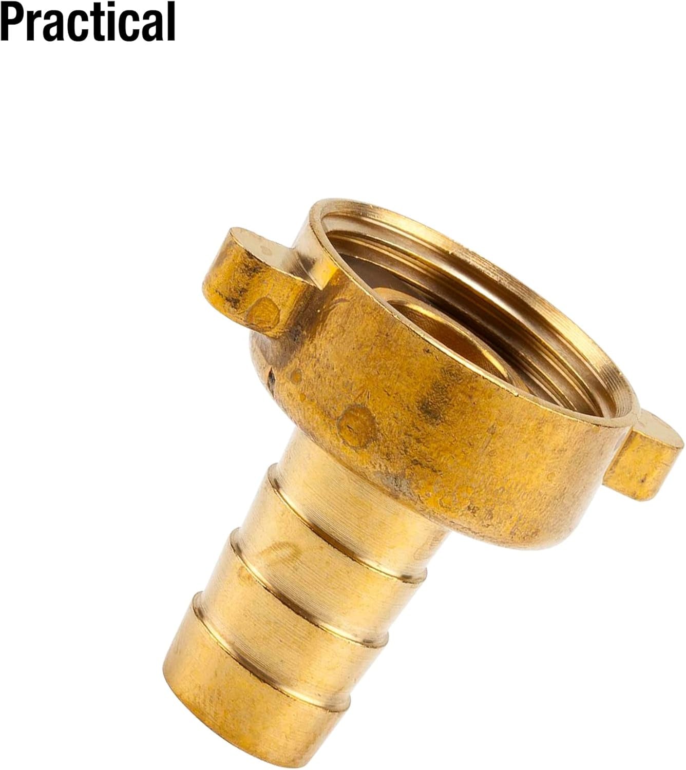 Gardena Raccordo per tubo in ottone, 2 pezzi: raccordo in ottone di alta qualità, filettatura 26,5 mm (G 3/4"), per tubi da 1/2" (13 mm) (7140-20)