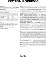 Farina d'avena proteica completa, sfusa, farina d'avena ad alto contenuto proteico, siero di latte, alto contenuto di fibre, porridge proteico, non aromatizzato, 1 kg