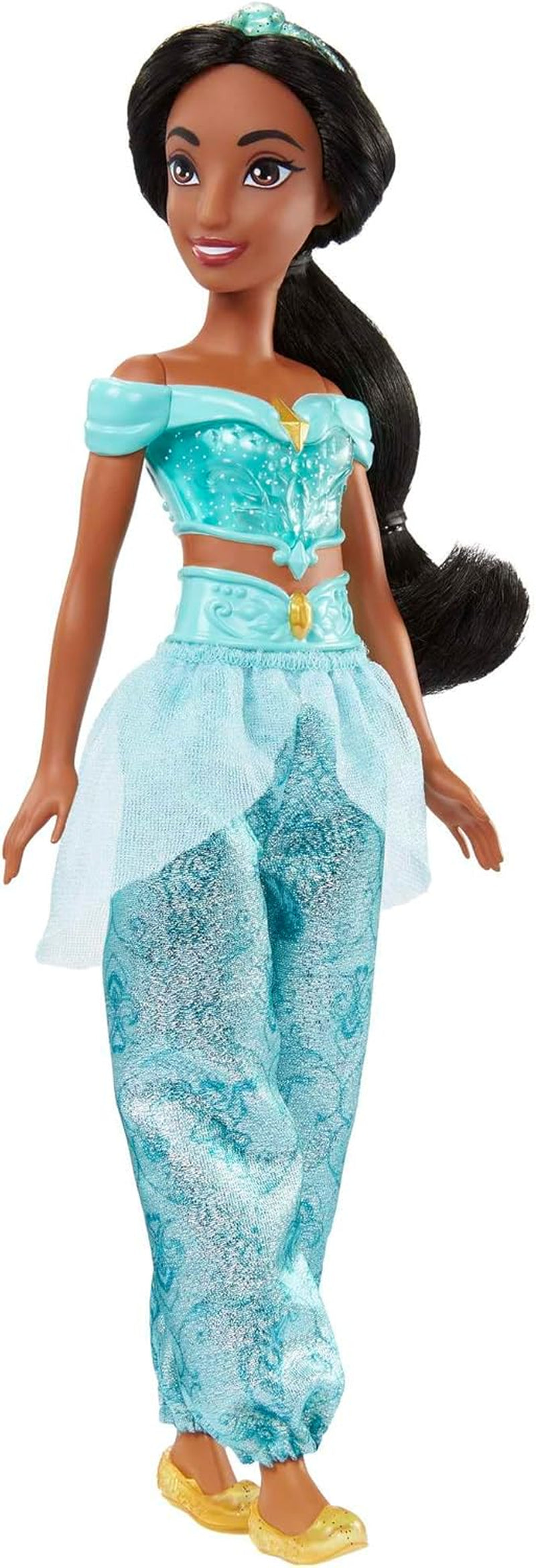 Mattel Disney Princess Toy Jasmine bambola articolata alla moda con vestiti scintillanti e accessori regalo ispirato al film Disney per bambini HLW12