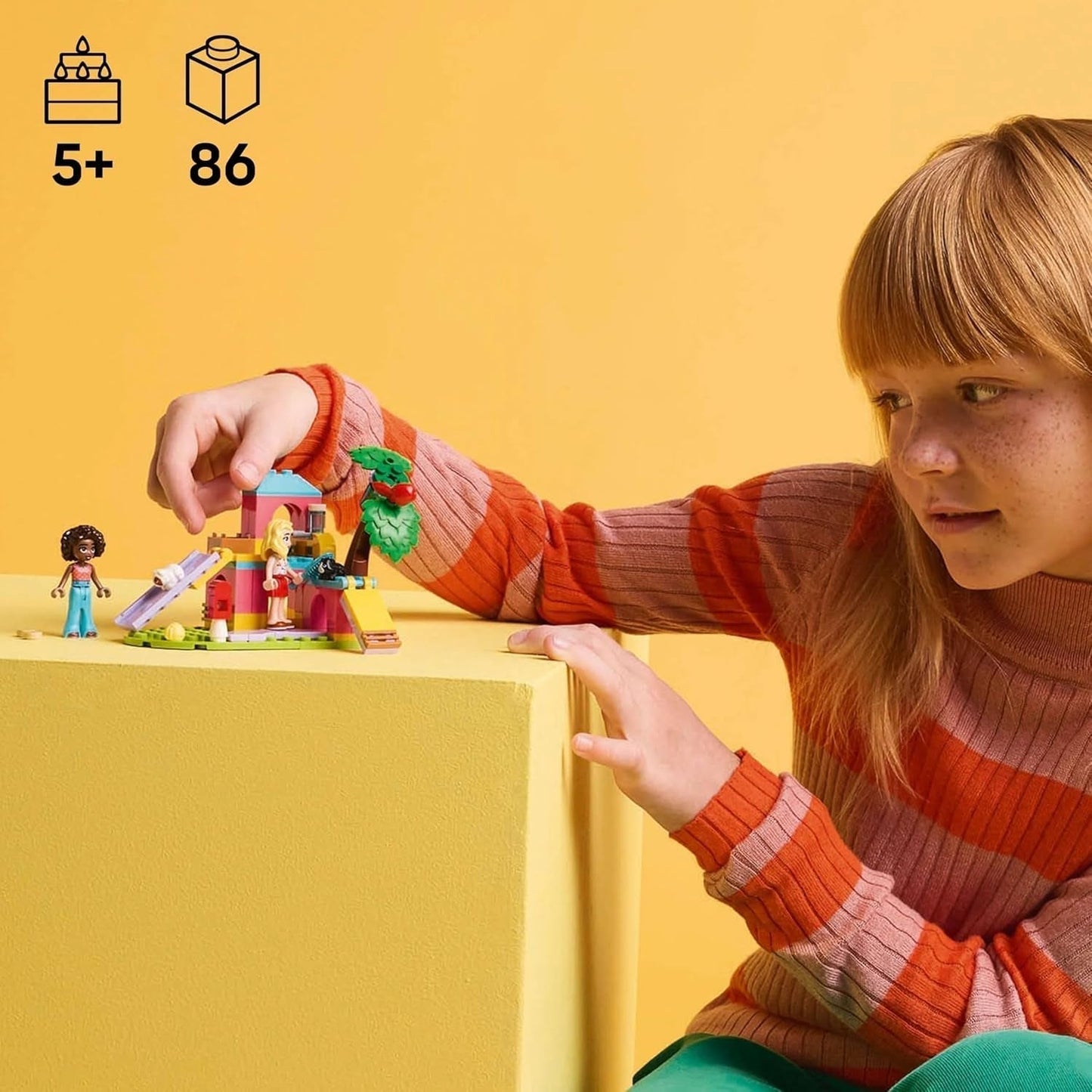 LEGO Friends Guinea Pig Playground Set da costruzione e gioco di finzione con 2 minifigure e 2 animali Giocattolo per ragazze 5+ Set di animali 42640 Set da costruzione Besuche den LEGO-Store