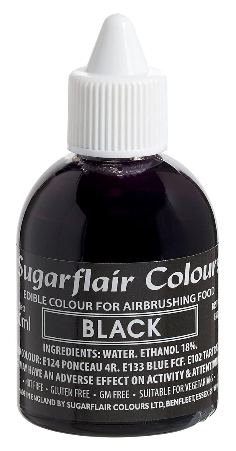 Sugarflair Colorante alimentare per aerografo Oro dorato Colorante alimentare liquido commestibile Aerografo per colorare torte Muffin Glassa e decorazione di torte - 60 ml