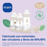 MAM Newborn Set, set regalo, composto da: 2 biberon anticoliche da 160 ml, 1 biberon anticoliche da 260 ml, 1 ciuccio Original Start, 1 spilla per ciuccio, da 0 mesi, Neutro