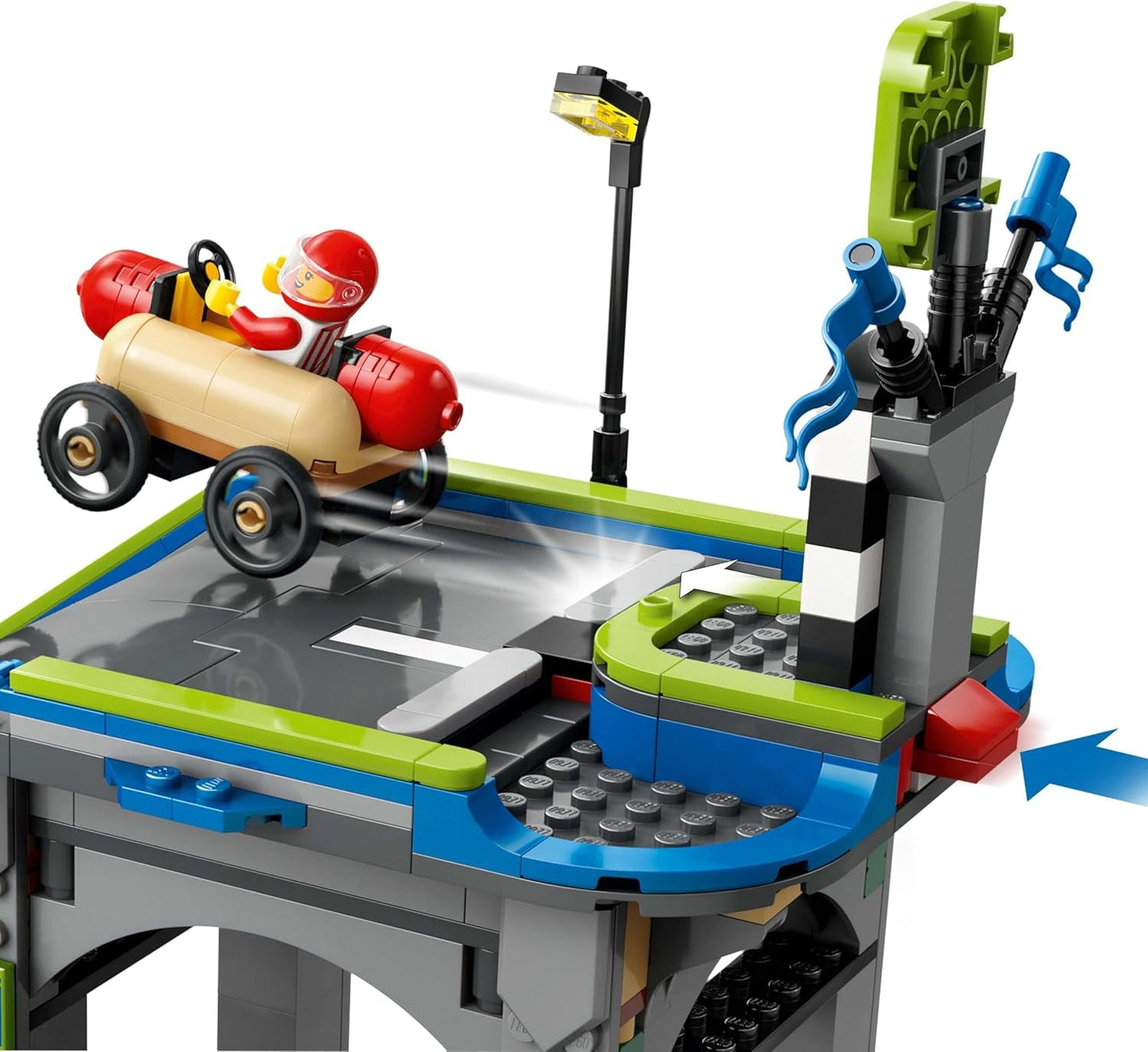 LEGO City No Limits: Soapbox Race With Ramp - Giocattolo da costruzione per ragazzi e ragazze dai 6 anni - Set con 2 scatole di sapone e 4 minifigure di Racer - Idea regalo per bambini 60460 Set di costruzione Besuche den LEGO-Store