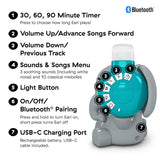 Baby Einstein Earl the Elephant Macchina audio Bluetooth, sistema musicale + luce notturna, giocattoli da neonato a bambino Bebe Naty Shop