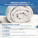 Trapunta comfort, (90 piumini / 10 piume), bianca, 155 X 220 Cm Trapunte e trapunte Naty Shop
