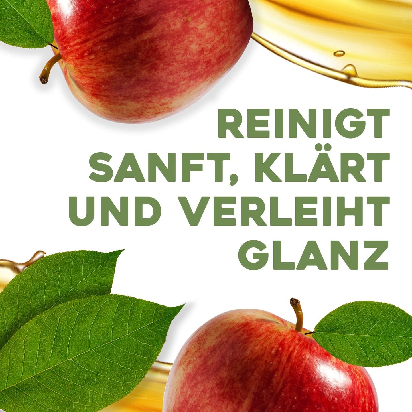 Shampoo all'aceto di mele OGX Clarify & Shine, Cura dei capelli all'aceto di mele Doccia e bagno Naty Shop