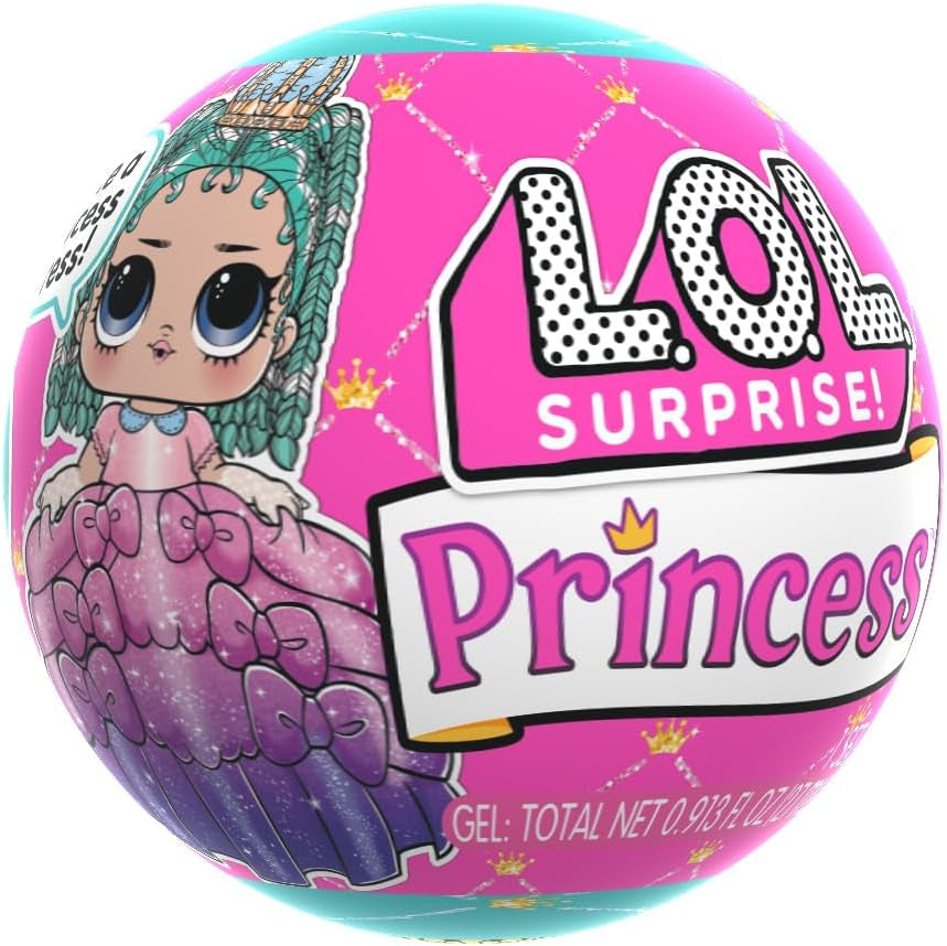 LOL Sorpresa! Princess Tots - Include 1 bambola, confezione corazzata, 2 colori per creare un abito da principessa, 8 bambole da collezionare
