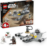 LEGO Star Wars 75410 Mandos e Grogus N-1 Starfighter giocattolo con le minifigure di Mandalorian, Grogu e R5-D4, inclusa colonna costruibile, set iniziale di astronave per ragazzi e ragazze a partire da 4 anni Set di costruzione Beuche den LEGO-Store Titolo predefinito
