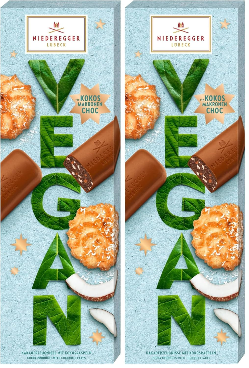 Niederegger Amaretti Al Cioccolato Al Cocco VEGAN 100g