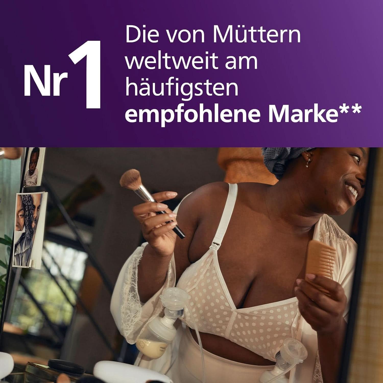 Philips Avent Elektrische Natural Motion Milchpumpe - Set Zum Abpumpen, Aufbewahren und Füttern Inkl. Flaschen, Schnuller Und Becher (Modell SCD340/31) Accessori per Alimentazione e Allattamento Bebe Naty Shop