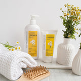 Istituto Clearé | Maschera alla camomilla | Nutre, condiziona e districa | Splendore e splendore dorati | 97% ingredienti naturali | Lenisce il cuoio capelluto Con estratto di camomilla | Maschera per capelli Naty Shop da 150 ml