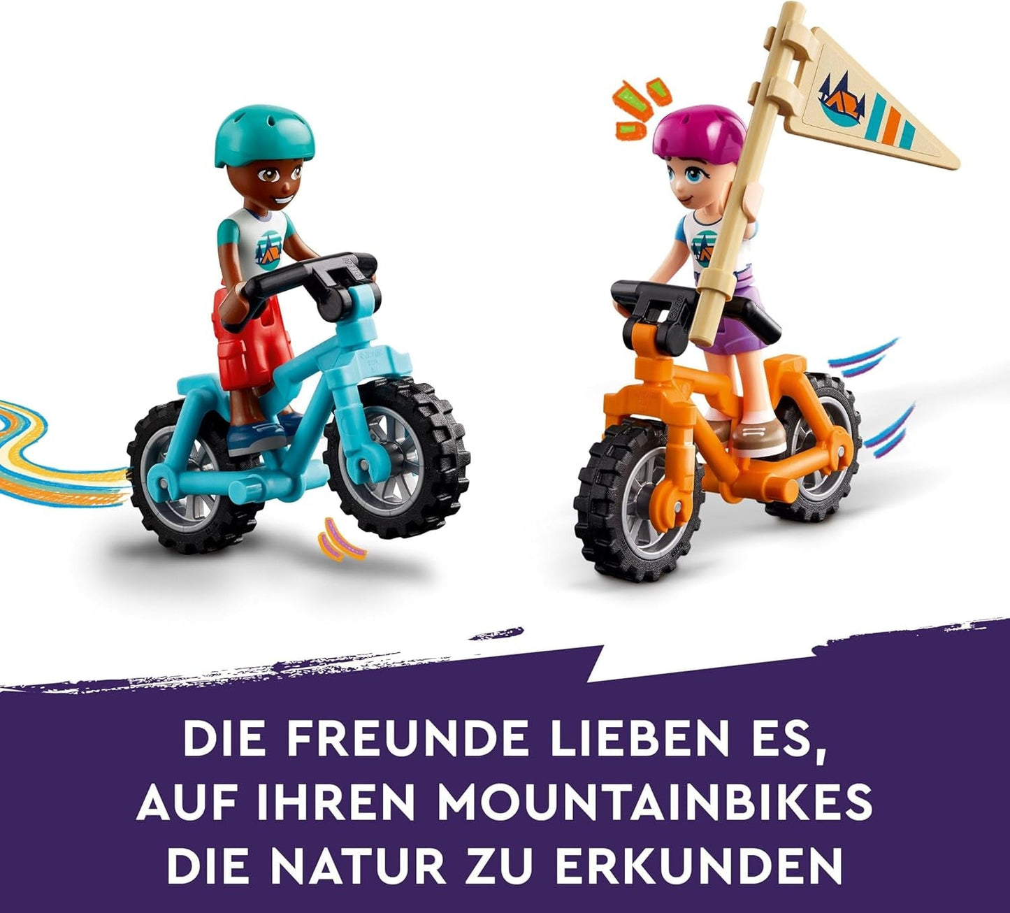 LEGO Friends Capanne accoglienti al campo avventure, set da gioco per giochi di ruolo all'aperto, giocattolo per bambini per ragazze e ragazzi a partire da 7 anni con 3 personaggi e volpe, giocattolo da campeggio 42624 Set da costruzione Besuche den LEGO-Store