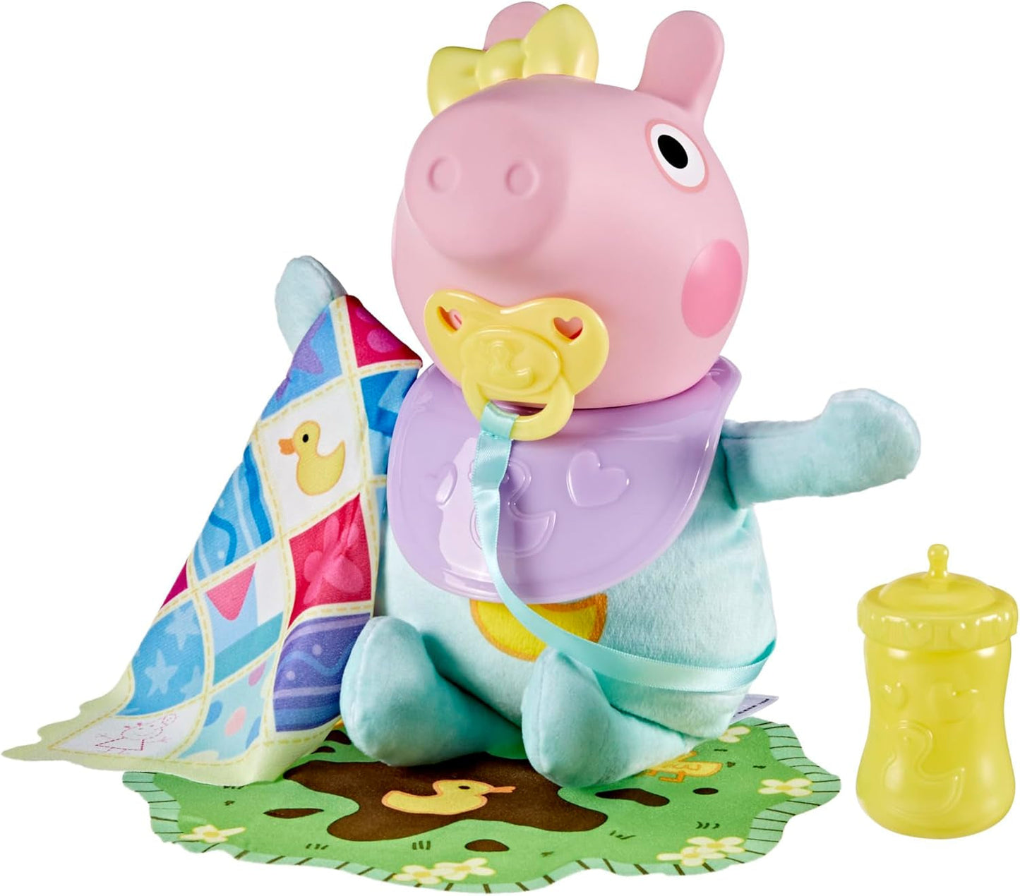 Peppa Pig bambola interattiva Evie da 28 cm con 20 suoni e molte funzioni, set di giocattoli per bambini dai 3 anni in su