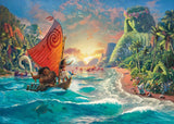 Schmidt Spiele 58030 Thomas Kinkade, Disney, Vaiana, Moana, puzzle 1000 pezzi, normale, nero, bianco Puzzle Naty Shop