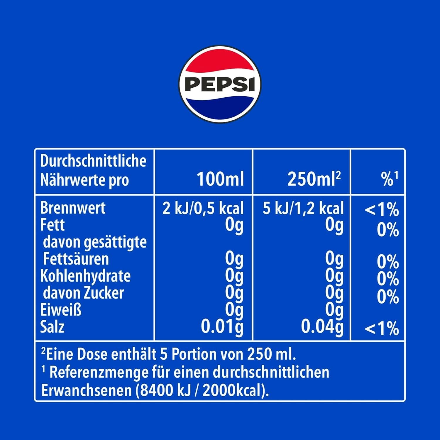 Pepsi Cola, Original, set 6 x 1,25 litri Bevande analcoliche Naty Shop