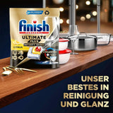 Finish Ultimate plus Infinity Shine Citrus Pastiglie Lavastoviglie - Pastiglie per lavastoviglie, pulizia intensiva - 105 capsule, limone Naty Shop