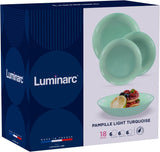 Servizio stoviglie Pampille Turquoise Opal, 18 pezzi - 6 persone, turchese