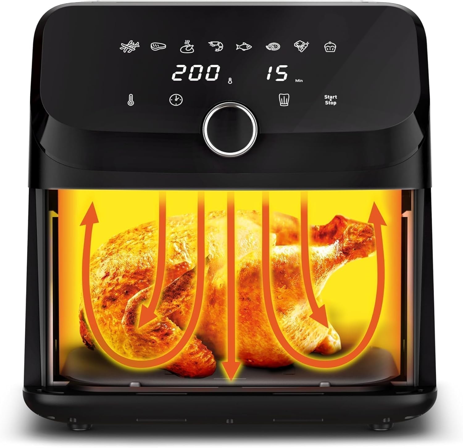 Friggitrice ad aria calda Tefal Easy Fry Mega, capacità 7,5 litri, fino a 8 persone, EY8558E0 Elettrodomestici Naty Shop