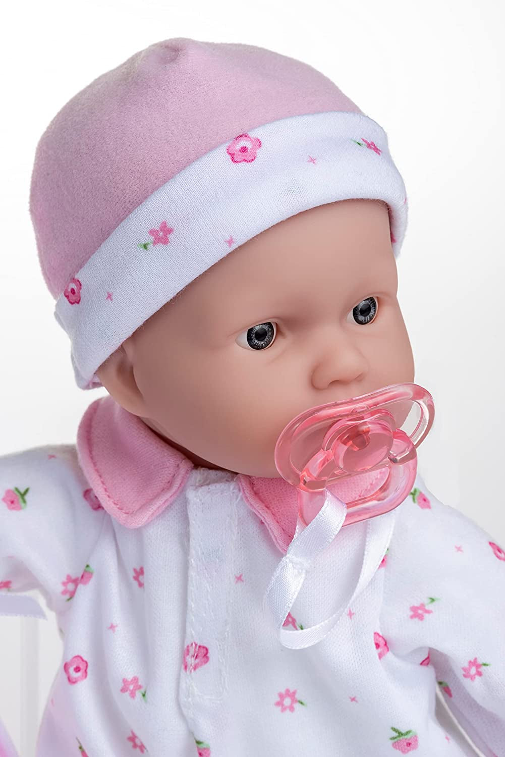 JC Toys Set Bambolina Caucasica La Baby - Bambola Morbida Lavabile da 28 cm, Completo Rosa Staccabile con Cappello, Coperta e Ciuccio, per Bambole da 12 Mesi in su Naty Shop