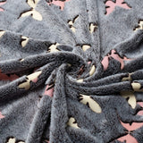 Kanguru Copriletto Glow Coperta Glow in the Dark Coperta Farfalla Coperta Morbida 130X150Cm Copridivano Luminoso. Coperta per bambini Glow in the Dark, grigia Letti e coperte Besuche den Kanguru-Store