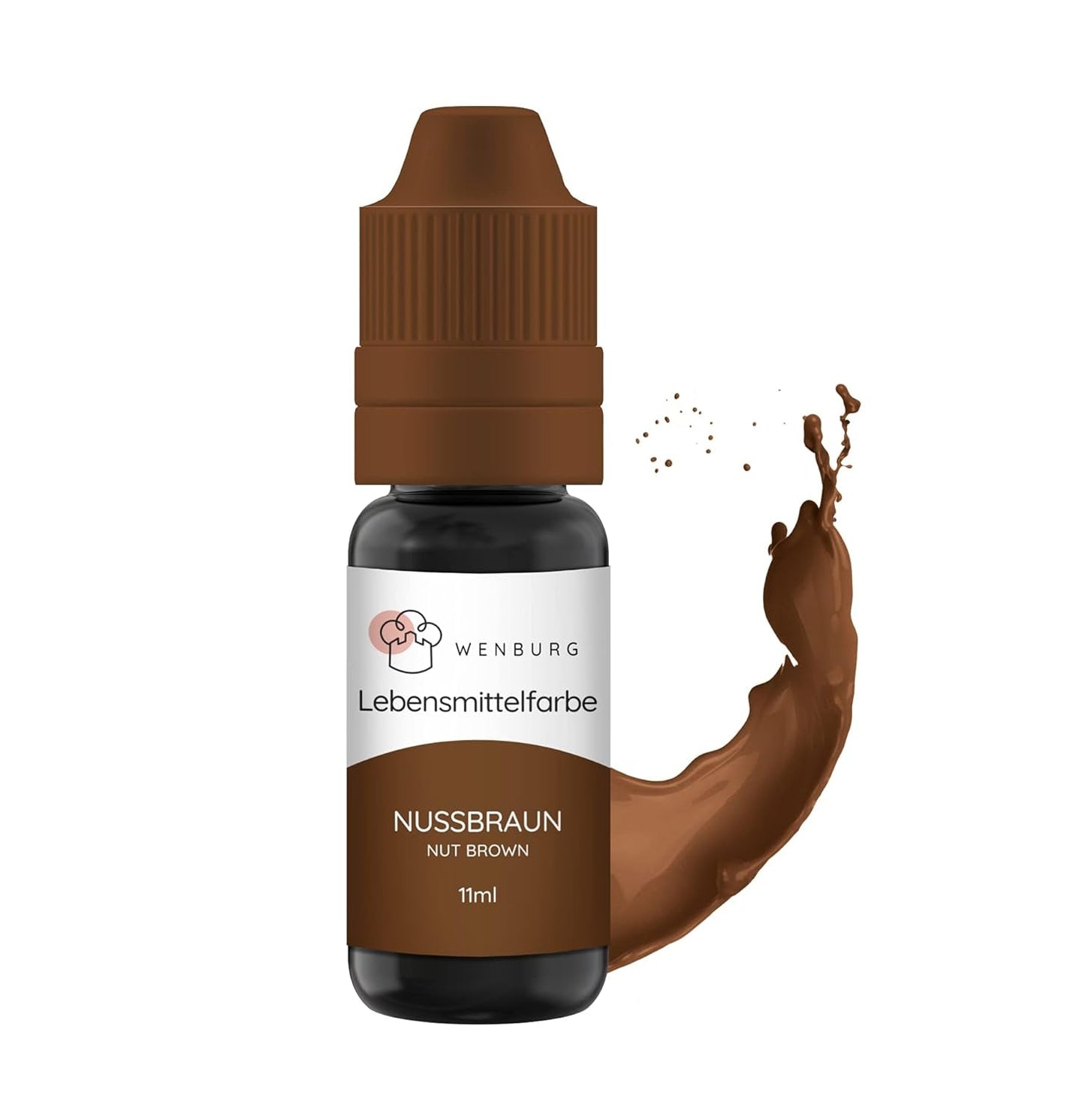 Colorante alimentare Wenburg, glitter, 11 ml, concentrato, prodotto in UE, liquido. Per colorare impasti, bevande, aromi, slime - colorante alimentare glitter oro - colorante torta oro - glitter oro