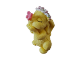 Decorazione commestibile in pasta di zucchero, Coniglio con farfalla. Decorazioni in pasta di zucchero di Naty Shop