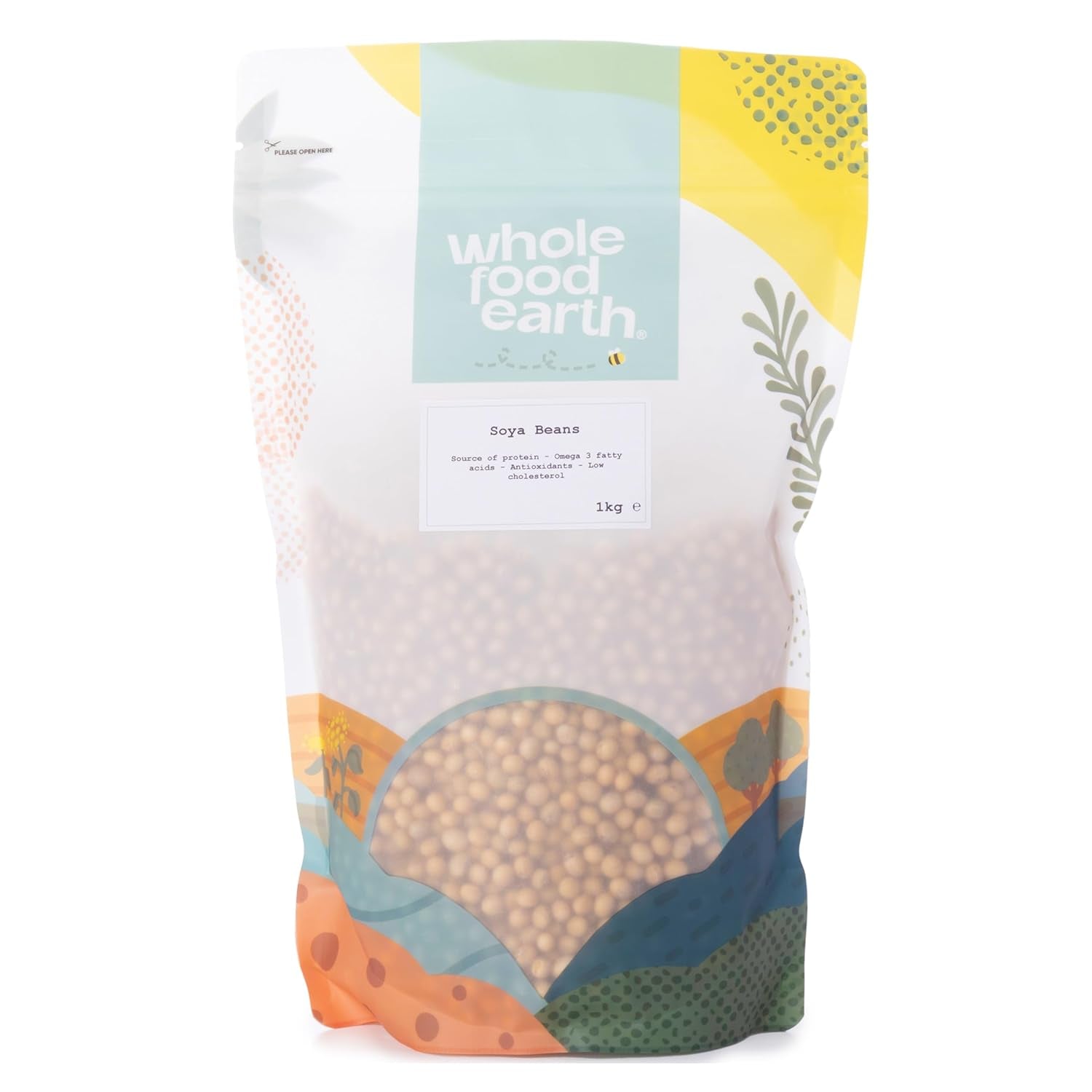 Wholefood Earth soia - non OGM - naturale - vegano - senza latticini - senza zuccheri aggiunti 1 kg