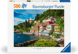 Ravensburger Puzzle 12000201 - Lago di Como, Italia - Puzzle da 500 pezzi per adulti e bambini dai 10 anni, puzzle paesaggistico con motivi italiani Puzzle Naty Shop