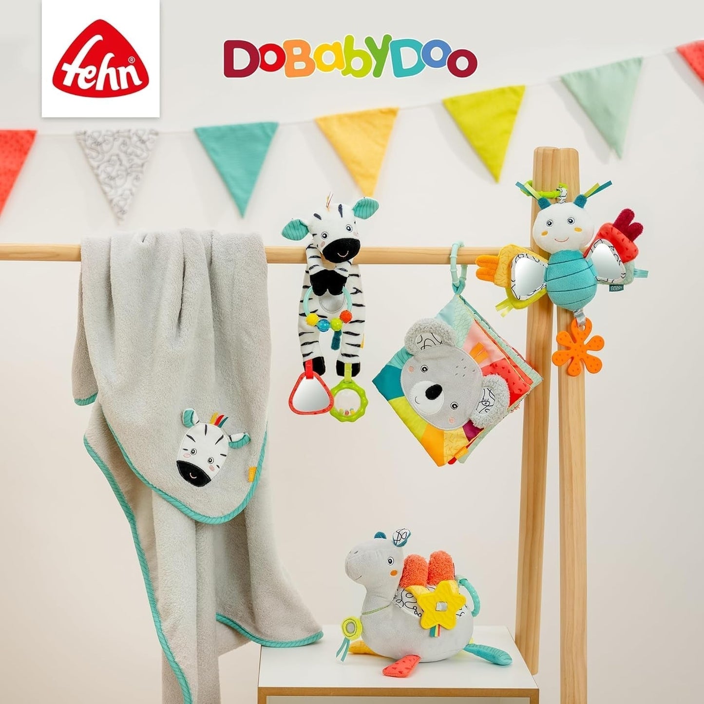 Fehn Pesce Crepitante - Giocattolo cattura e gioca per neonati - Giocattolo cattura animali per neonati - Gioco di attività motoria e gioco crepitante per neonati e bambini da 0+ mesi Baby Toys Naty Shop