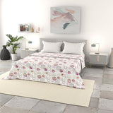 Biancheria da letto italiana basic trapunta estiva, microfibra stampata, 250X240Cm, copriletti e trapunte a cerchio Naty Shop Morfeo 250X240Cm