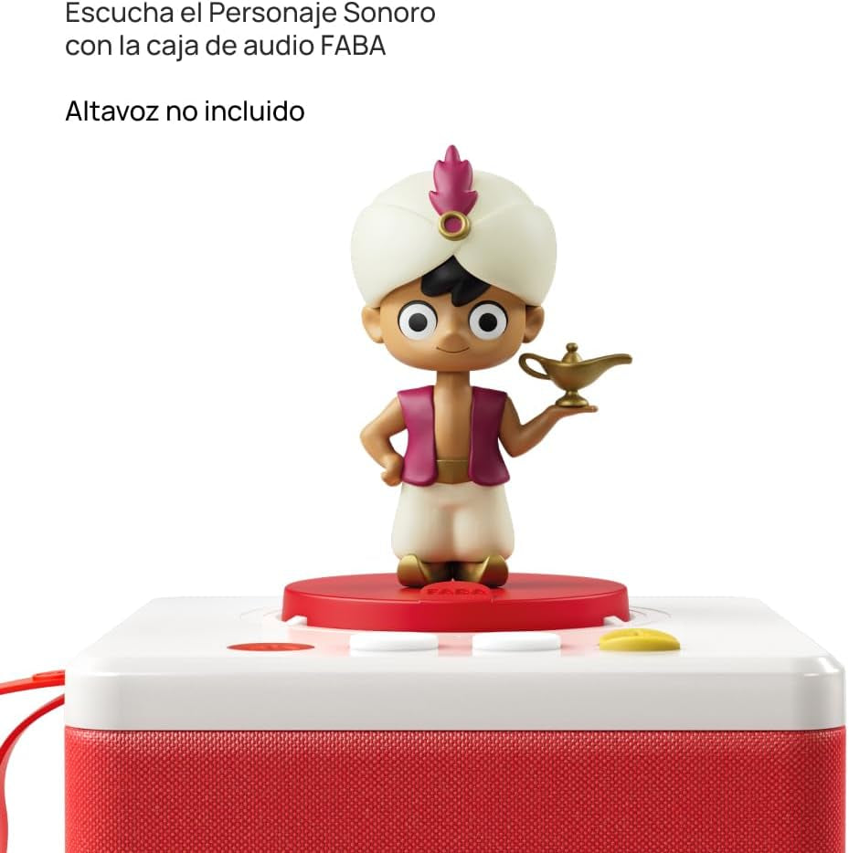 Personaggio sonoro - Aladino e la lampada meravigliosa - storie e racconti sonori - giocattolo, contenuti educativi, in spagnolo, per bambini e bambine dai 4 ai 6 anni in su Bebe Naty Shop Toys