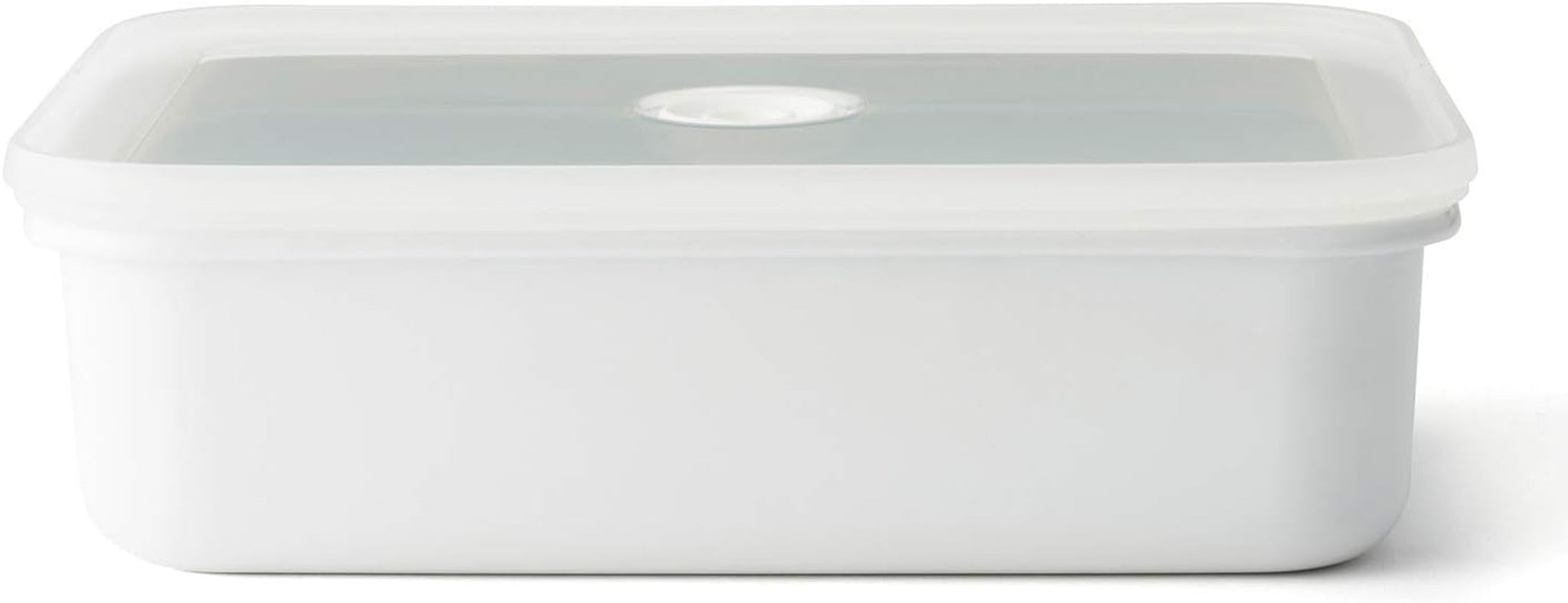 Latta smaltata per la conservazione degli alimenti sottovuoto | XL| 1,85 l | 23,5 x 17,5 x 7 cm | mantiene il cibo fresco più a lungo | protegge il cibo da batteri e infestazioni fungine | senza pompa a vuoto Contenitori per alimenti Naty Shop Flat Xl