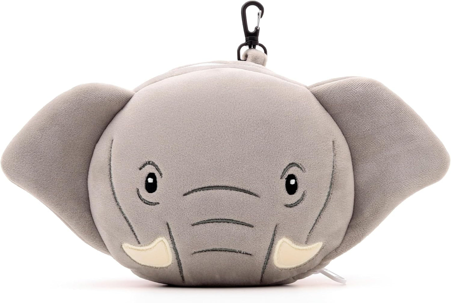 Cuscino da viaggio, rotondo, peluche, elefante e maschera per gli occhi, unisex, taglia unica, unisex, vita Cuscini da viaggio unici Naty Shop