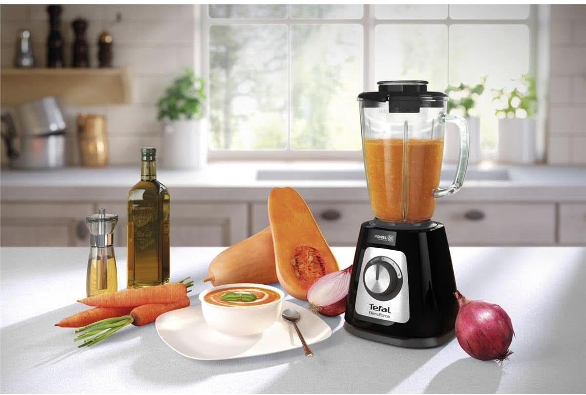 Tefal BL435831 BL4358 Robot da cucina, Vetro, 1,75 Litri, Schwarz Cucina Naty Shop