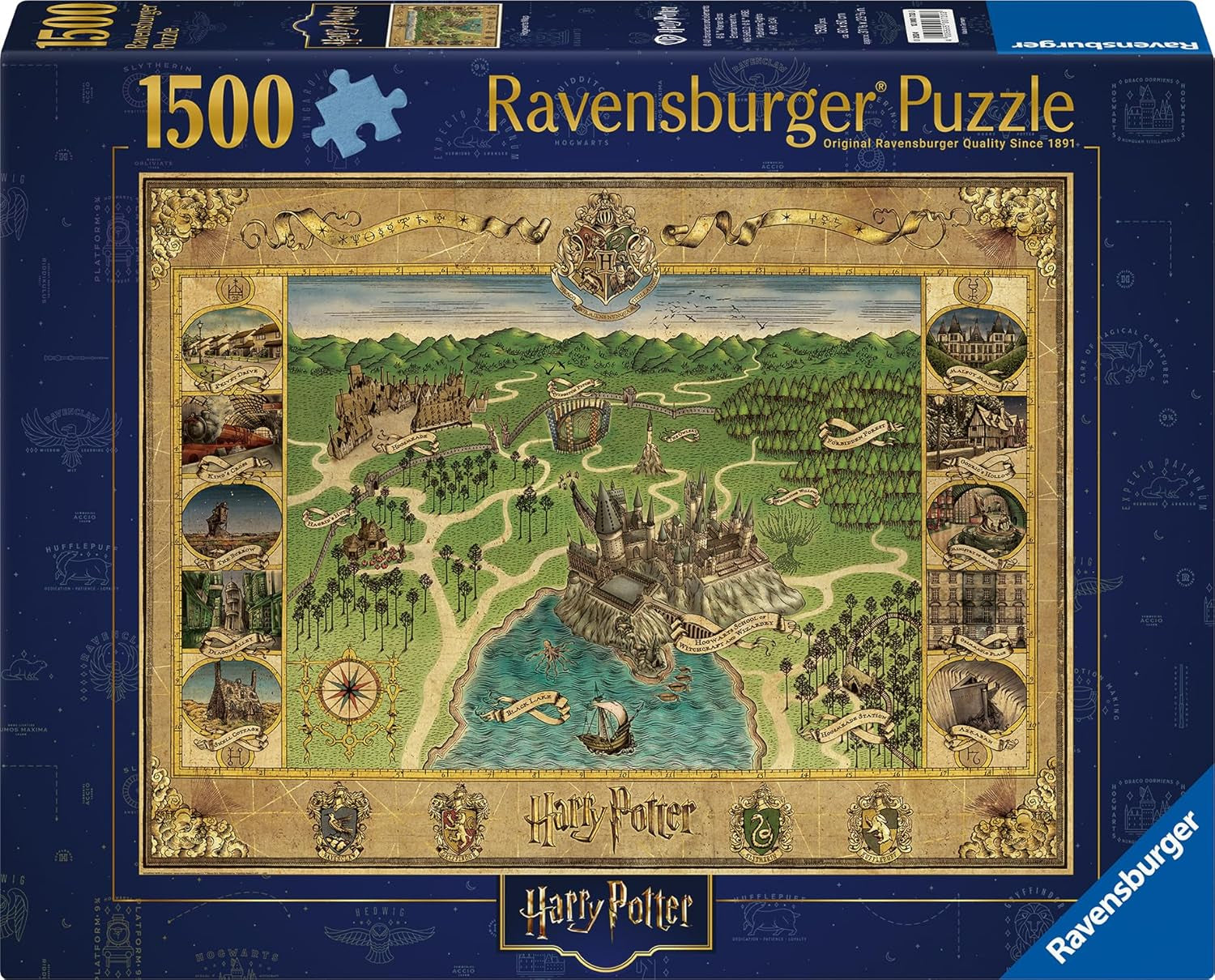 Ravensburger Puzzle 12000720 - Mappa di Hogwarts - Puzzle da 1500 pezzi per adulti e bambini 14+ Harry Potter Fan Merchandise Puzzle Naty Shop