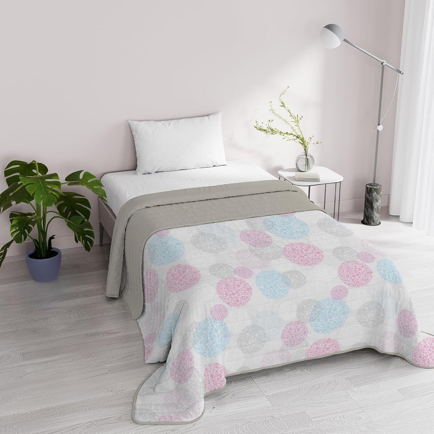 Fantasy Italian Bedding Microfibra Estate 1,5 Letti Murrine Copriletti e Trapunte Naty Shop Molecule 1 Posto E Mezzo