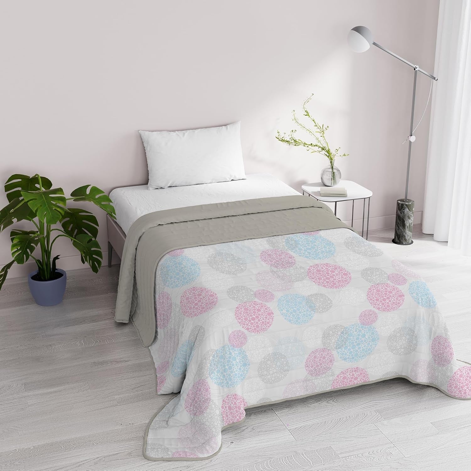 Fantasy Italian Bedding Microfibra Estate 1,5 Letti Murrine Copriletti e Trapunte Naty Shop Molecule 1 Posto E Mezzo