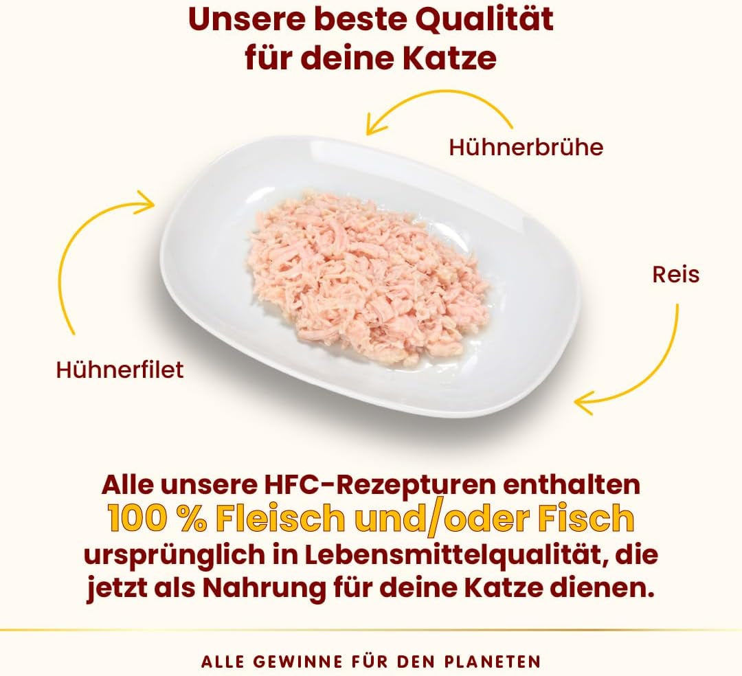 Almo Nature HFC Natural - Alimento umido per gatti adulti - Filetto di pollo - 280g, conf.12