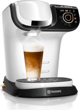 Macchina per caffè espresso Tassimo My Way con 2 capsule TAS6502 con filtro per l'acqua, oltre 70 bevande, personalizzazione delle bevande, varietà di caffè, erogazione facile, 1500 W, Nero