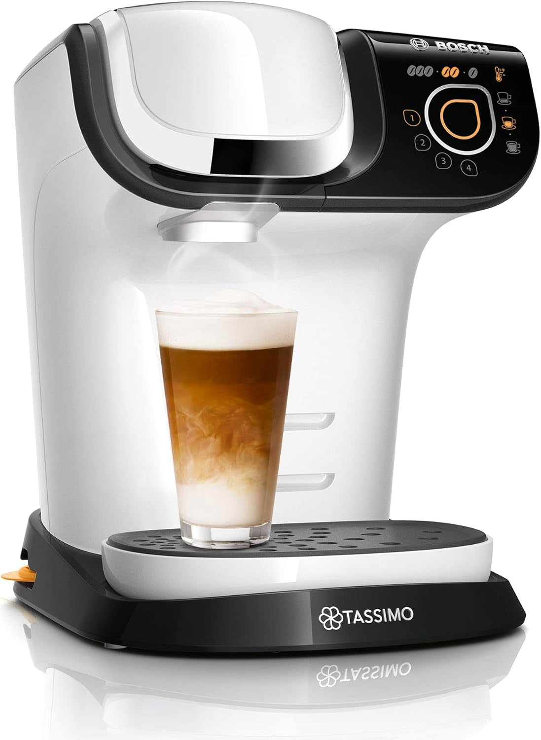 Macchina per caffè espresso Tassimo My Way con 2 capsule TAS6502 con filtro per l'acqua, oltre 70 bevande, personalizzazione delle bevande, varietà di caffè, erogazione facile, 1500 W, Nero