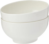 Villeroy & Boch For Me Ciotole per Cereali Set da 2, Bianco, Lavabili in Lavastoviglie, Utilizzabili nel Microonde, Ciotole Piccole per 2, Ciotole, Ciotole per Cereali, Snack o Salse, Piatto, Porcellana Premium