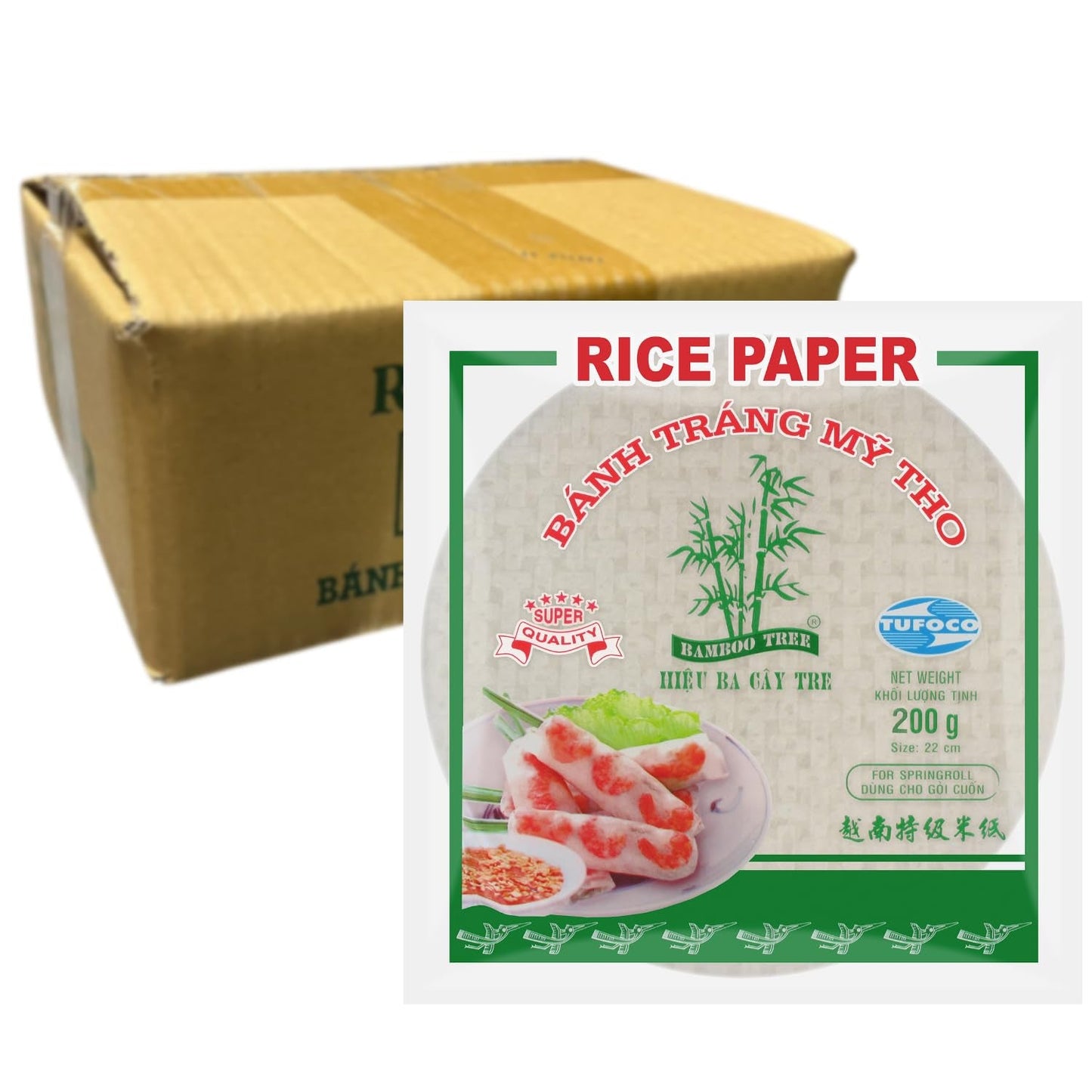 ALBERO DI BAMBÙ - Carta di riso 22 cm. (Panini estivi) - 1 x 400 g