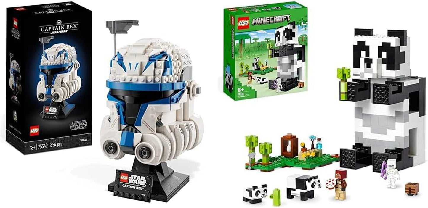 LEGO 75349 Star Wars Set casco Capitan Rex Clone Wars Serie di modelli da collezione 2023 Pezzi souvenir e idee regalo Set di costruzione Acquista nel LEGO-Store The Panda House Set Bundle