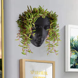 Notakia Fioriera sfaccettata da parete per interni ed esterni con drenaggio per piante grasse, cactus e piccole piante, decorazione domestica unica, regalo per amici e familiari