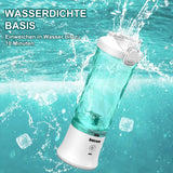 Mixer Smoothie Maker to Go, Mini Standmixer Tragbar Mit 6-Klingen Edelstahl, Enstafter Mit Reisedeckel, Frullatore portatile USB Elektrisch Bottiglia da 600 ml, Mixer Shaker Slushy Maker Wasserdichter Bucatarie Naty Shop