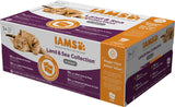 IAMS Delights Collezione Land & Sea Cibo umido per gatti - Assortimento di carne e pesce Multipack in salsa, Cibo umido per gatti da 1 anno, 72 x 85 g