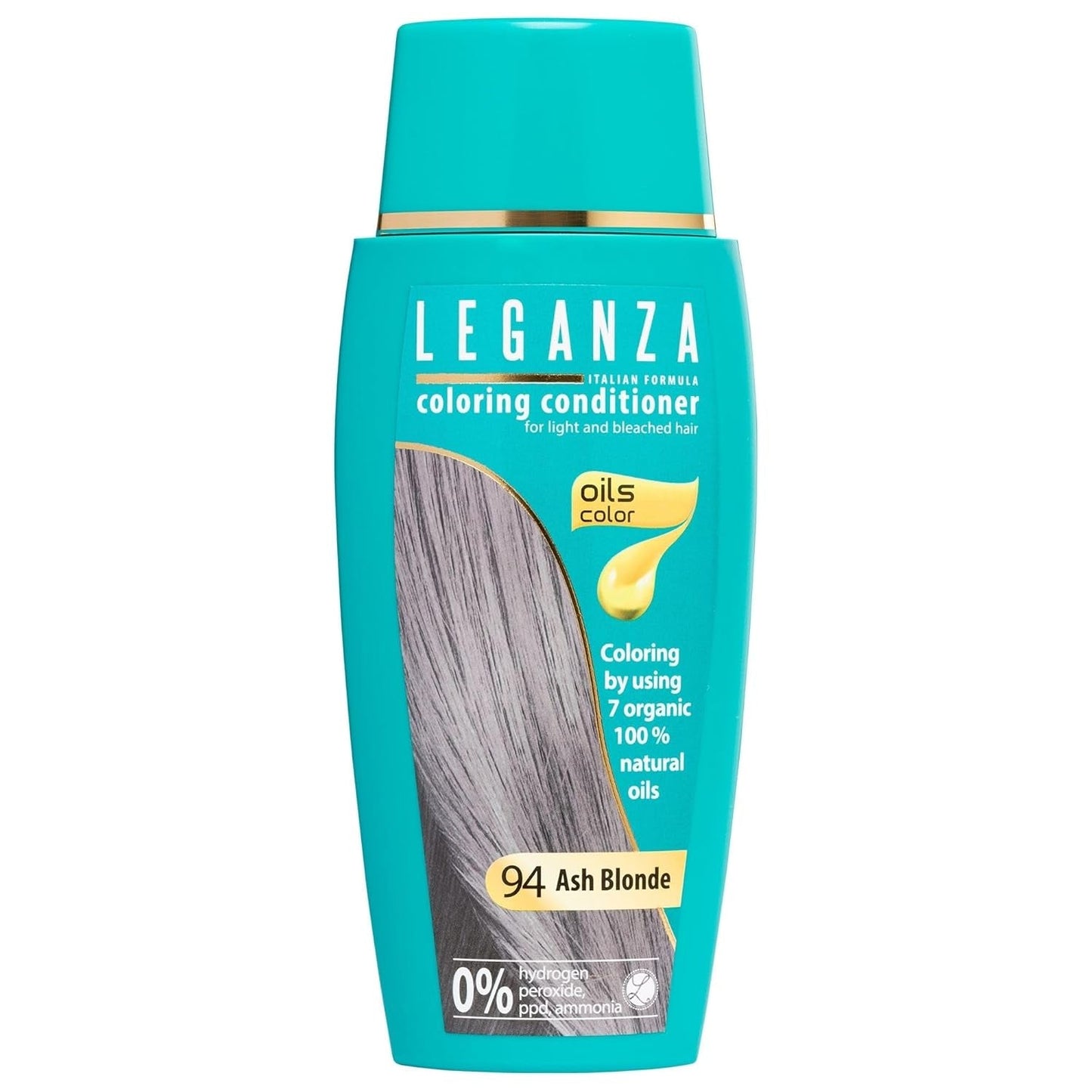 Leganza Balsamo Naturale Tintura Per Capelli Colore 71 Café Latte | Tintura per capelli senza ammoniaca | Arricchito con 7 oli naturali | Tintura per capelli Naty Shop 94 Biondo Cenere da 150 ml
