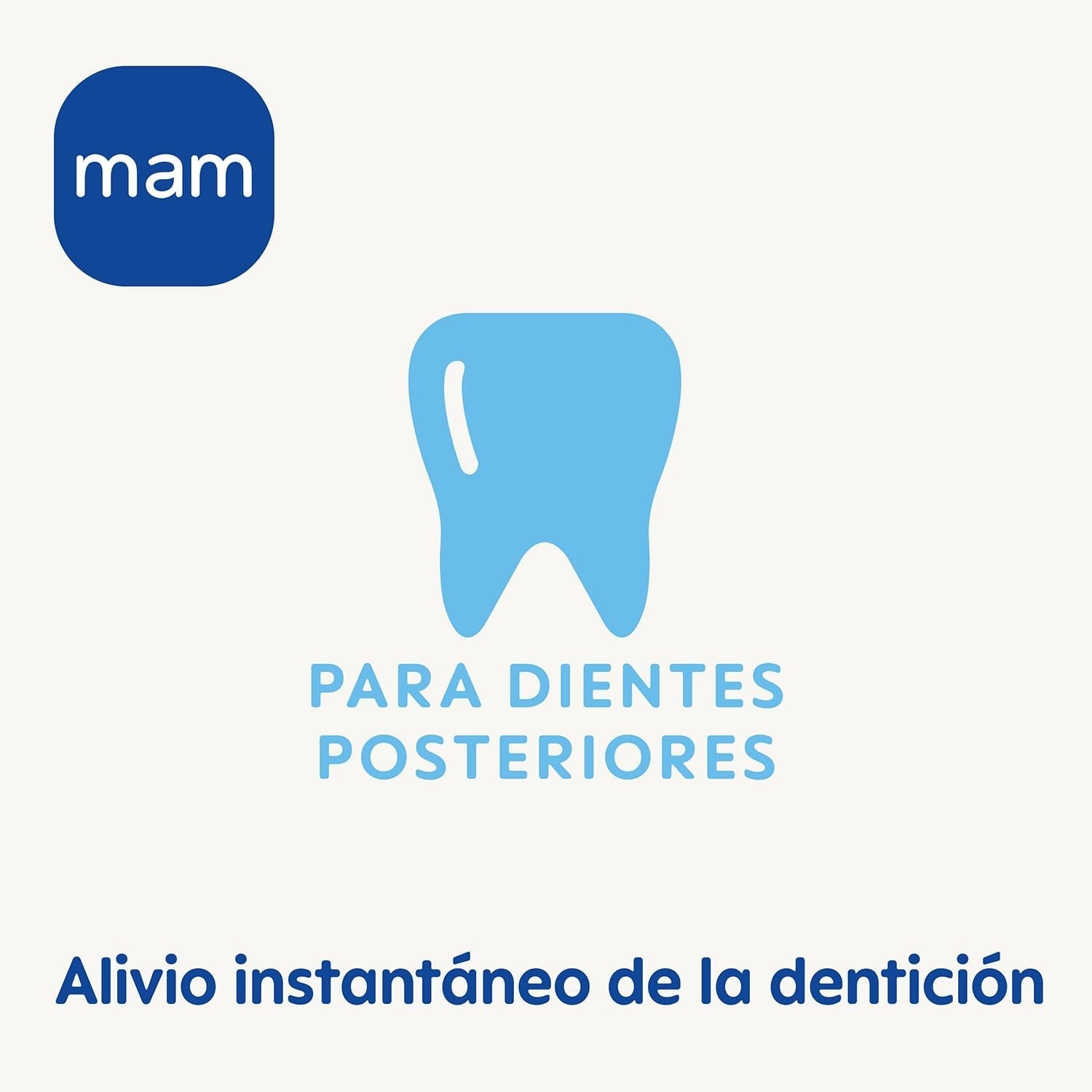 Anello da dentizione MAM, dai 4 mesi in su, sollievo immediato in caso di eruzione tardiva, extra leggero e facile da impugnare e tenere in mano, con scatola autosterilizzante, rosa, 1 pezzo