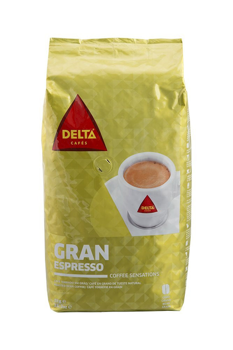 Delta Gran Espresso - Caffè macinato portoghese, 1 confezione (1 x 1 kg)